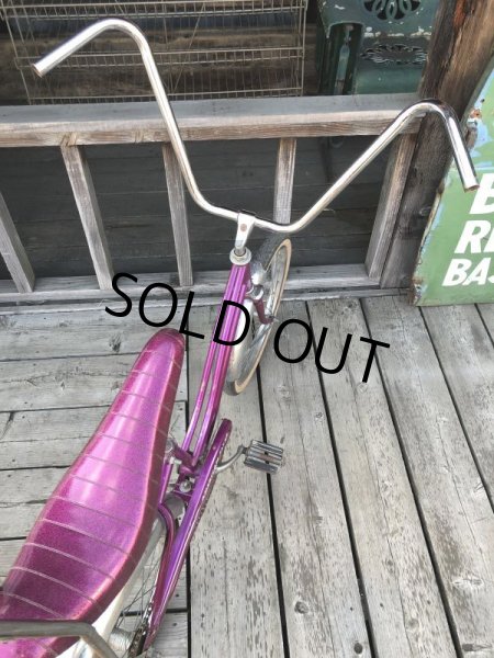 画像13:  【店舗引き取り限定】70s Vintage American Flyer Purple Muscle Bicycle 20" Bicycle (B766) (13)