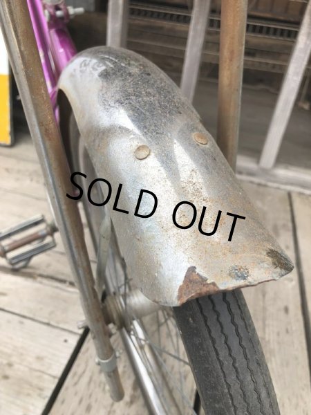 画像9:  【店舗引き取り限定】70s Vintage American Flyer Purple Muscle Bicycle 20" Bicycle (B766) (9)