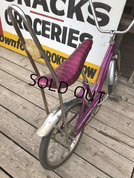 画像15:  【店舗引き取り限定】70s Vintage American Flyer Purple Muscle Bicycle 20" Bicycle (B766) (15)