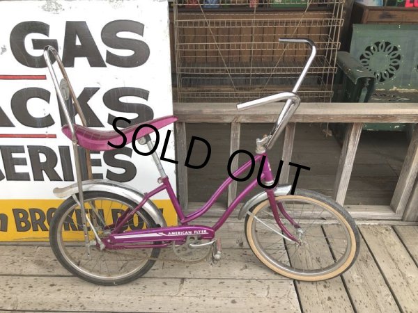 画像3:  【店舗引き取り限定】70s Vintage American Flyer Purple Muscle Bicycle 20" Bicycle (B766) (3)