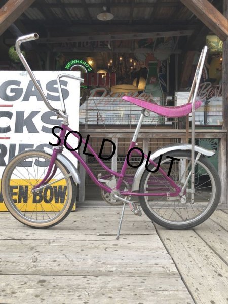 画像20:  【店舗引き取り限定】70s Vintage American Flyer Purple Muscle Bicycle 20" Bicycle (B766) (20)