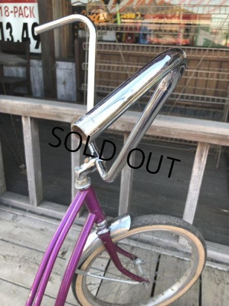 画像14:  【店舗引き取り限定】70s Vintage American Flyer Purple Muscle Bicycle 20" Bicycle (B766) (14)