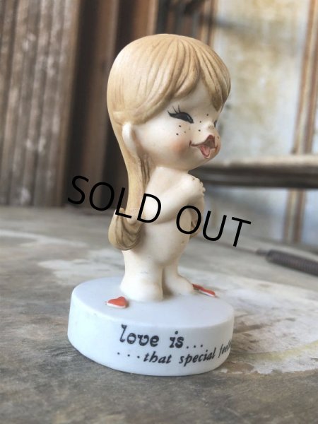 画像5: 70s Vintage Kim Casali LOVE IS FOR SHARING Ceramic Figurine (B772) (5)