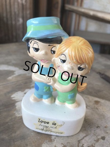 画像8: 80s Vintage Kim Casali LOVE IS FOR SHARING Ceramic Figurine (B773) (8)