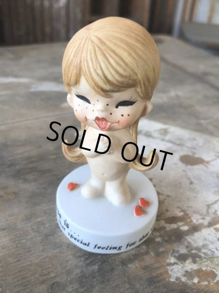 画像3: 70s Vintage Kim Casali LOVE IS FOR SHARING Ceramic Figurine (B772) (3)