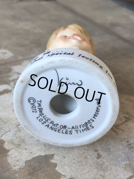 画像2: 70s Vintage Kim Casali LOVE IS FOR SHARING Ceramic Figurine (B772) (2)