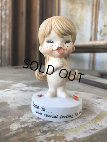 画像8: 70s Vintage Kim Casali LOVE IS FOR SHARING Ceramic Figurine (B772) (8)