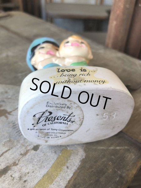画像2: 80s Vintage Kim Casali LOVE IS FOR SHARING Ceramic Figurine (B773) (2)