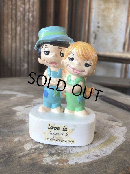 画像9: 80s Vintage Kim Casali LOVE IS FOR SHARING Ceramic Figurine (B773) (9)