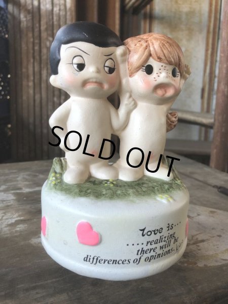 画像5: 70s Vintage Kim Casali LOVE IS FOR SHARING Ceramic Music box (B775) (5)