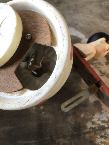 画像14: 70s Vintage Kim Casali LOVE IS FOR SHARING Ceramic Music box (B774) (14)