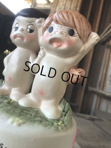 画像2: 70s Vintage Kim Casali LOVE IS FOR SHARING Ceramic Music box (B775) (2)