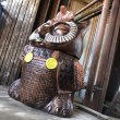 画像9: 60s Vintage Wise Winking Waving Owl Cookie Jar (B776) (9)