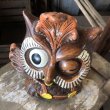 画像11: 60s Vintage Wise Winking Waving Owl Cookie Jar (B776) (11)