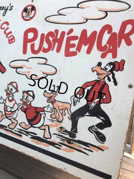 画像15: 50s Vintage Disney Mickey Mouse Club Push'Em Car Toy Box (B778) (15)
