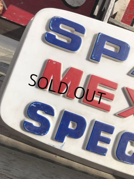 画像8: Vintage Advertising SPANISH MEXICAN SPECIALIST Store Display Sign (B779) (8)