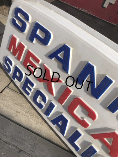 画像16: Vintage Advertising SPANISH MEXICAN SPECIALIST Store Display Sign (B779) (16)