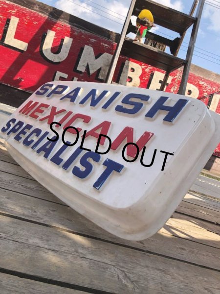 画像4: Vintage Advertising SPANISH MEXICAN SPECIALIST Store Display Sign (B779) (4)