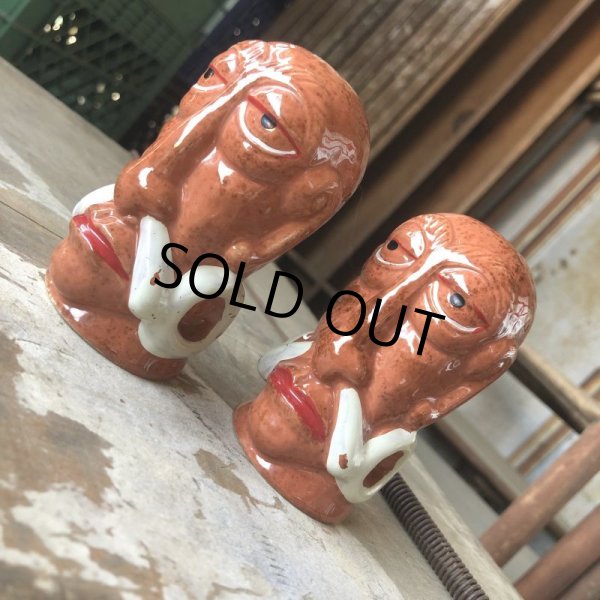 画像8:  Vintage Hawaiiana Bali Hai Shelter Island Restaurant Mr. Bali Hai Tiki S&P Shaker (B787) (8)