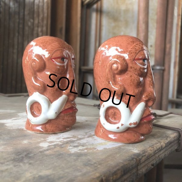 画像3:  Vintage Hawaiiana Bali Hai Shelter Island Restaurant Mr. Bali Hai Tiki S&P Shaker (B787) (3)