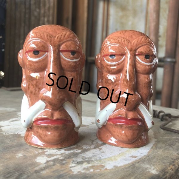 画像9:  Vintage Hawaiiana Bali Hai Shelter Island Restaurant Mr. Bali Hai Tiki S&P Shaker (B787) (9)