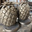 画像6: Vintage Hawaiiane Pineapple Brass Meta Bookends Matching Pair (B782) (6)
