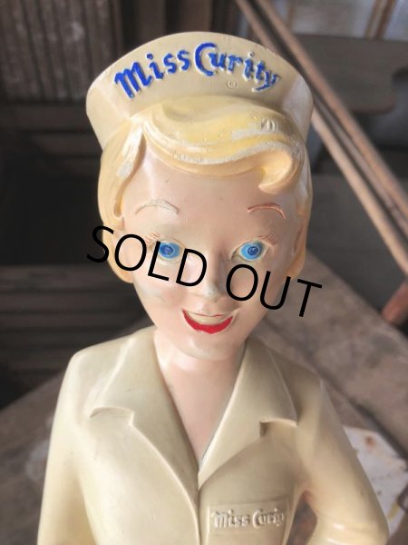 画像23: 50s Vintage Advertising Miss Curity Counter Display Statue Figure 48cm (B798) (23)