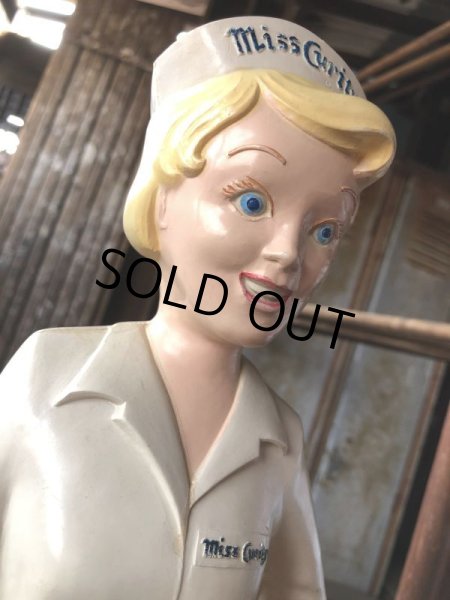 画像17: 50s Vintage Advertising Miss Curity Counter Display Statue Figure 53cm (B797) (17)