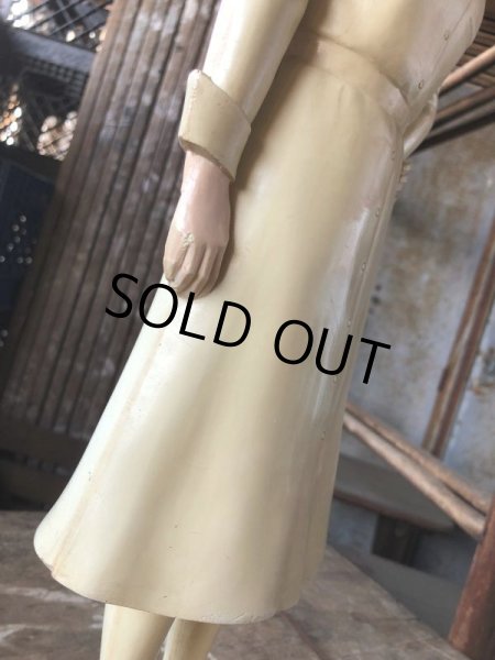 画像16: 50s Vintage Advertising Miss Curity Counter Display Statue Figure 48cm (B798) (16)