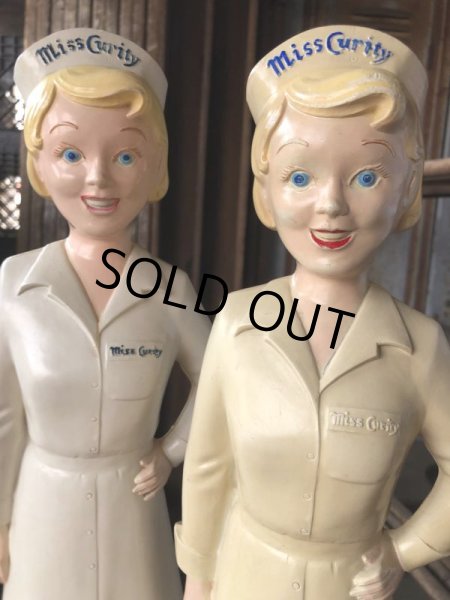 画像31: 50s Vintage Advertising Miss Curity Counter Display Statue Figure 48cm (B798) (31)