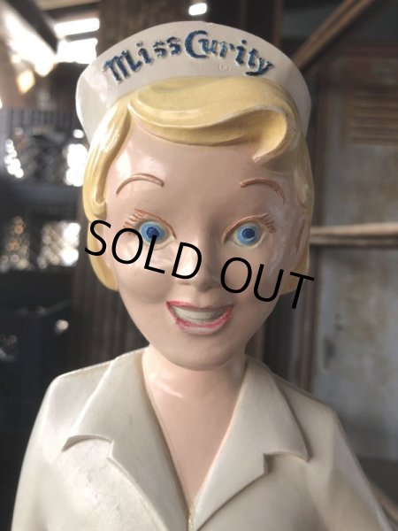 画像20: 50s Vintage Advertising Miss Curity Counter Display Statue Figure 53cm (B797) (20)