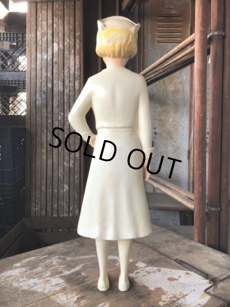 画像7: 50s Vintage Advertising Miss Curity Counter Display Statue Figure 48cm (B798) (7)