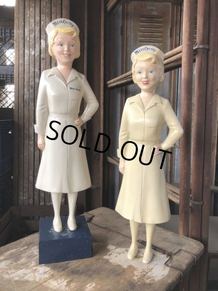 画像23: 50s Vintage Advertising Miss Curity Counter Display Statue Figure 53cm (B797) (23)
