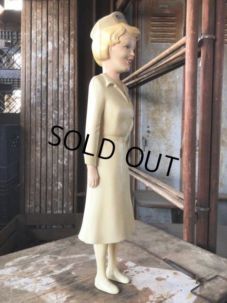 画像8: 50s Vintage Advertising Miss Curity Counter Display Statue Figure 48cm (B798) (8)