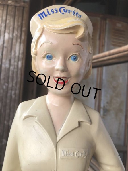 画像5: 50s Vintage Advertising Miss Curity Counter Display Statue Figure 48cm (B798) (5)