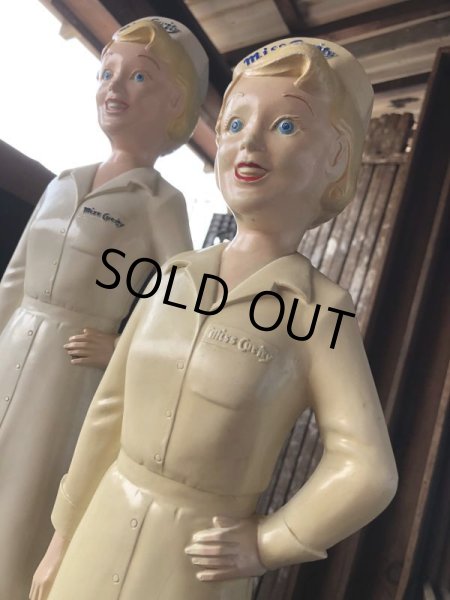 画像32: 50s Vintage Advertising Miss Curity Counter Display Statue Figure 48cm (B798) (32)