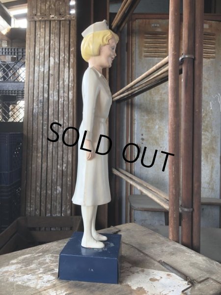 画像9: 50s Vintage Advertising Miss Curity Counter Display Statue Figure 53cm (B797) (9)