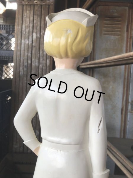 画像12: 50s Vintage Advertising Miss Curity Counter Display Statue Figure 53cm (B797) (12)