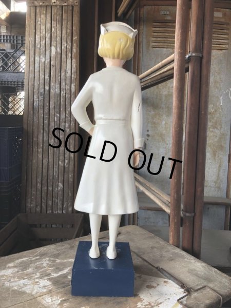 画像8: 50s Vintage Advertising Miss Curity Counter Display Statue Figure 53cm (B797) (8)