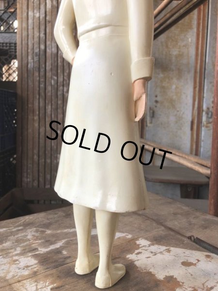 画像11: 50s Vintage Advertising Miss Curity Counter Display Statue Figure 48cm (B798) (11)