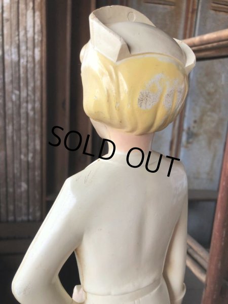 画像10: 50s Vintage Advertising Miss Curity Counter Display Statue Figure 48cm (B798) (10)