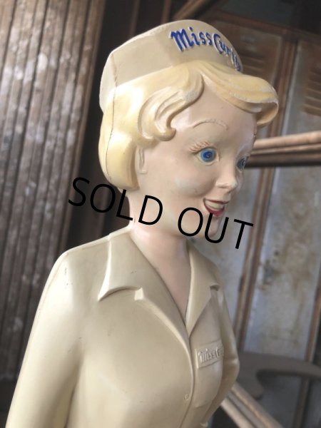 画像3: 50s Vintage Advertising Miss Curity Counter Display Statue Figure 48cm (B798) (3)