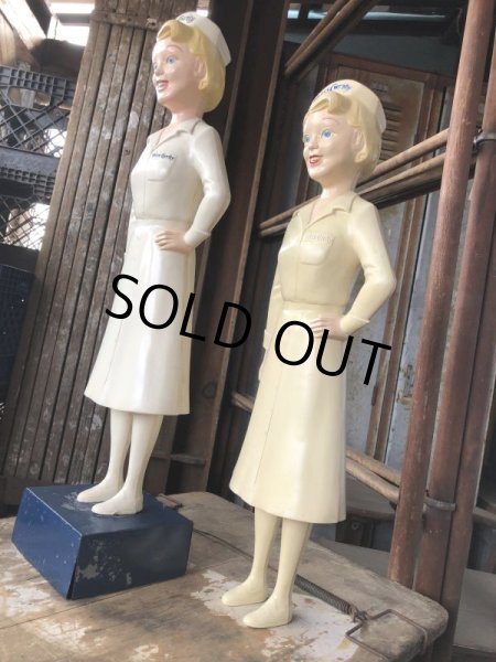 画像29: 50s Vintage Advertising Miss Curity Counter Display Statue Figure 48cm (B798) (29)