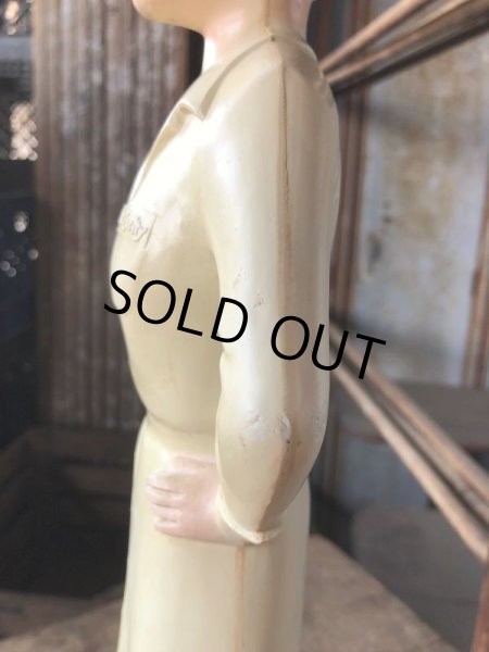 画像14: 50s Vintage Advertising Miss Curity Counter Display Statue Figure 48cm (B798) (14)