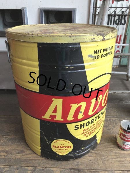 画像4: Vintage Anvo Shortning Huge Can (B808)   (4)