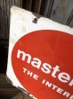 画像5: 60s Vintage MASTER CHARGE The Interbank Store Display Double Sided Metal Sign (B809) (5)