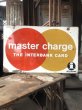 画像11: 60s Vintage MASTER CHARGE The Interbank Store Display Double Sided Metal Sign (B809) (11)