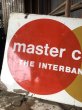 画像4: 60s Vintage MASTER CHARGE The Interbank Store Display Double Sided Metal Sign (B809) (4)