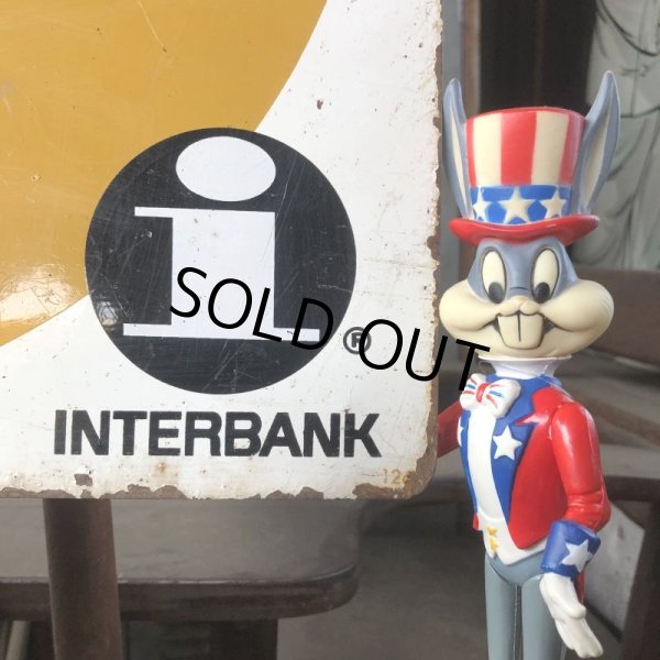 画像2: 60s Vintage MASTER CHARGE The Interbank Store Display Double Sided Metal Sign (B809) (2)