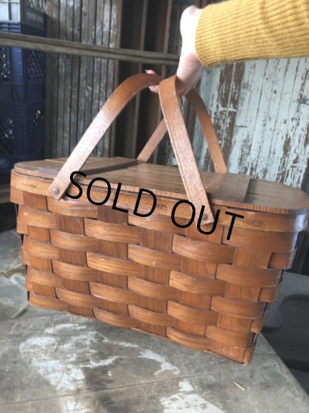 画像14: Vintage U.S.A. Picnic Basket (B822) (14)